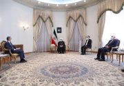 حضور ظریف در دیدار روحانی با وزیر خارجه سوئیس