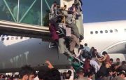 هجوم مردم افغانستان به فرودگاه کابل به روایت تصویر