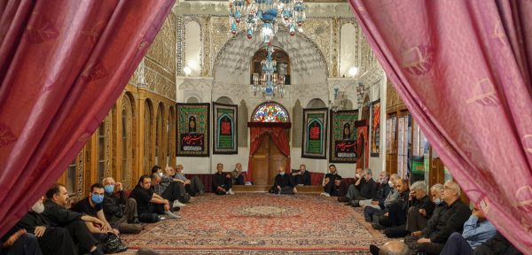 عزاداری محرم در حسینیه‌ی تاریخی امینی‌ها در قزوین