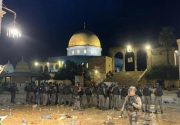 مجروح شدن ۲۰ نمازگزار فلسطینی در مسجد الاقصی/ تظاهرات فلسطینیان در حمایت از الاقصی